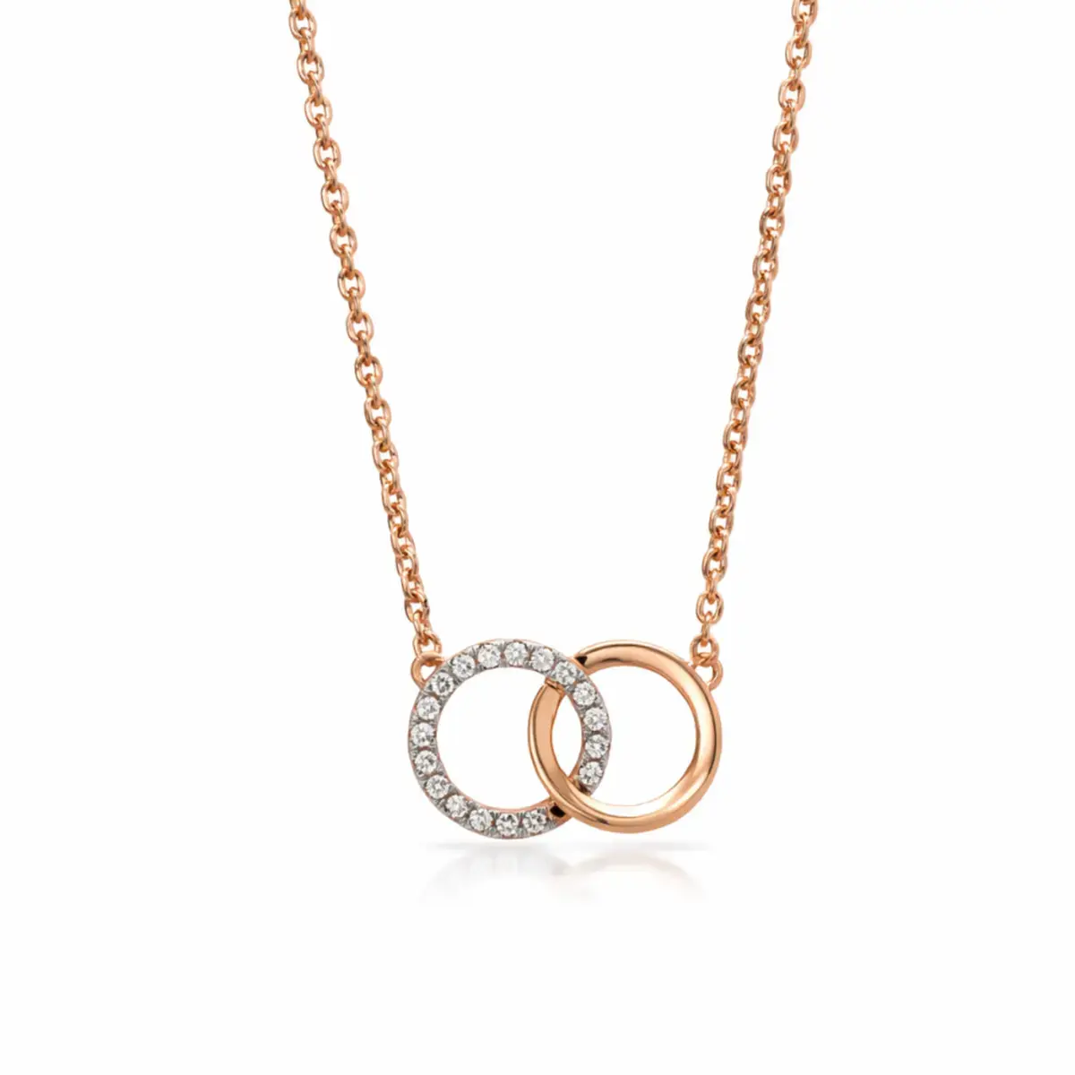 0.10 CT NATURAL DIAMOND PENDANT WITH CHAIN 18K GOLD
